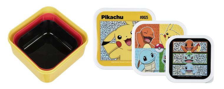 Pokemon, zestaw lunchboxów, 3 szt.