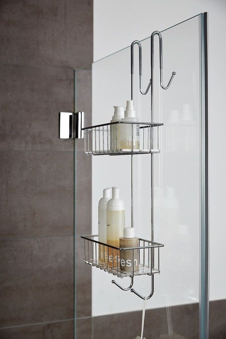 Półki łazienkowe, Caddy, stal nierdzewna