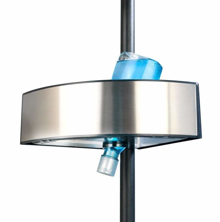 Półki prysznicowe narożne, premium big, czarne