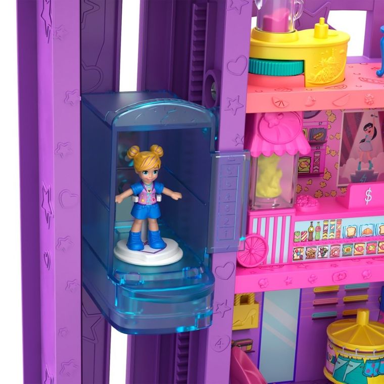 Polly Pocket, Centrum handlowe w Pollyville, zestaw z figurką i akcesoriami