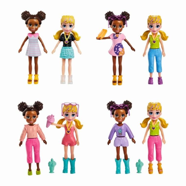 Polly Pocket, Modna mobilna lodziarnia, zestaw z laleczkami i akcesoriami