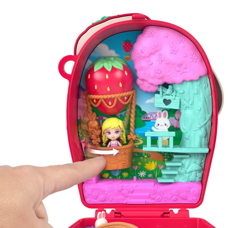 Polly Pocket, Piknik króliczka, zestaw kompaktowy z laleczką i akcesoriami
