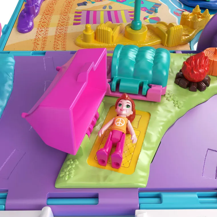 Polly Pocket, Podróżny Van Mega, zestaw do zabawy z laleczkami i akcesoriami