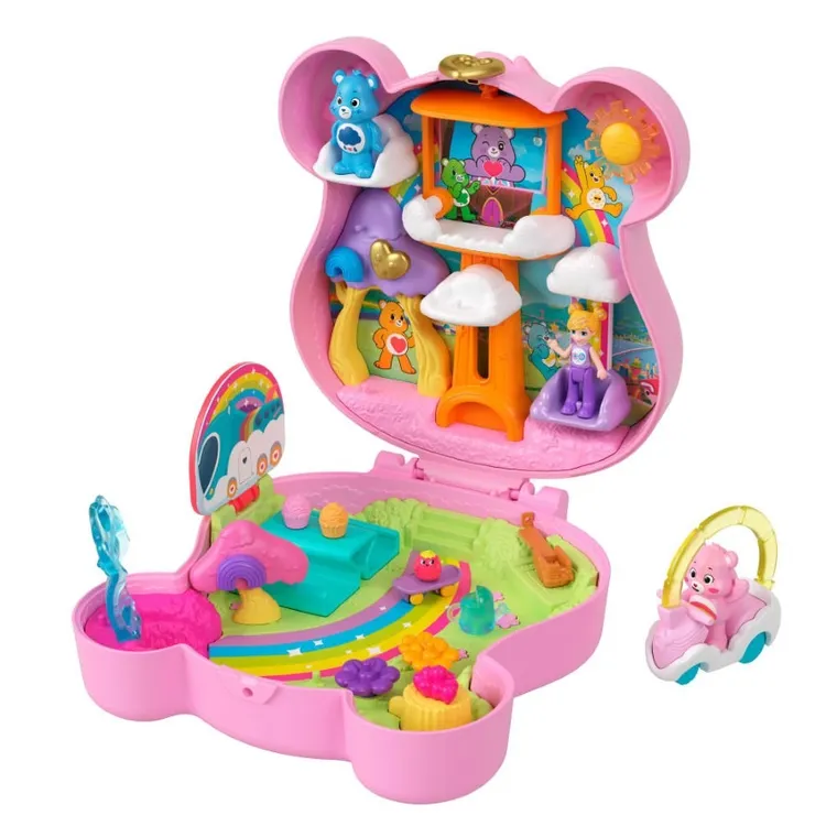 Polly Pocket, Troskliwe Misie, zestaw kompaktowy, laleczka i akcesoria