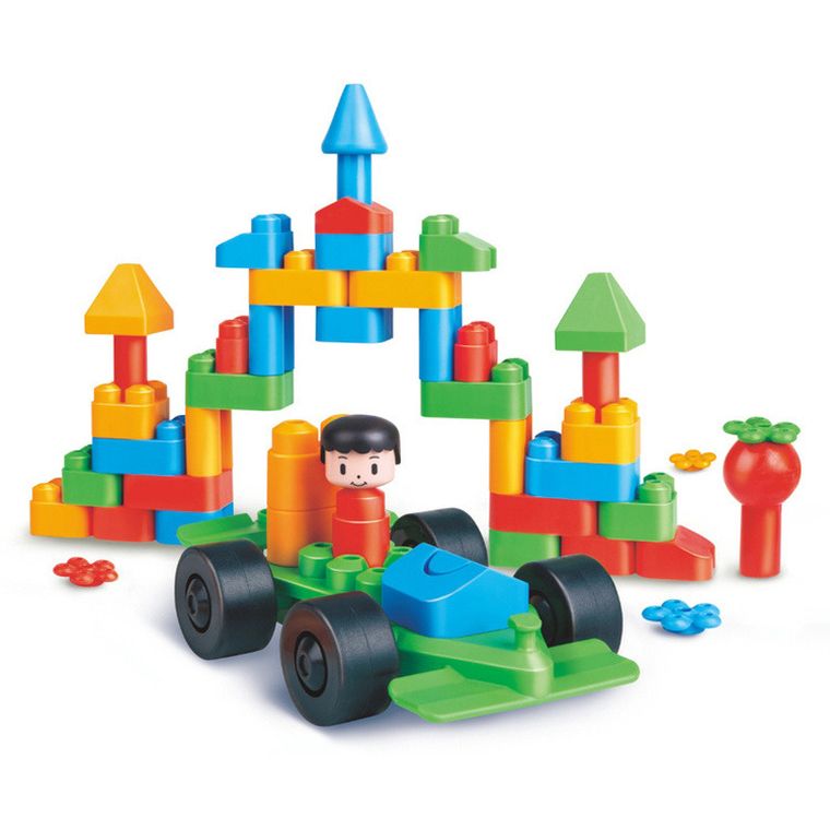 PolyM, Miasto, klocki konstrukcyjne, 50 elementów