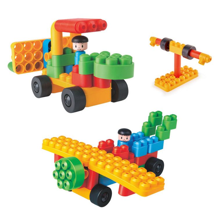 PolyM, Pojazdy opiekunów zwierząt w ZOO, klocki konstrukcyjne, 40 elementów