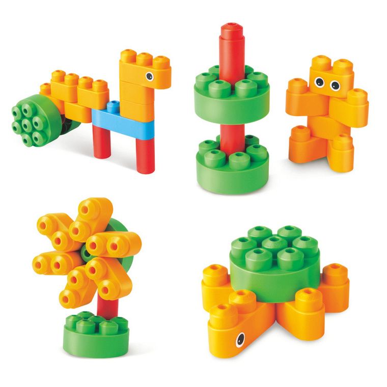 PolyM, Ptaki i zwierzęta, klocki konstrukcyjne, 13 elementów