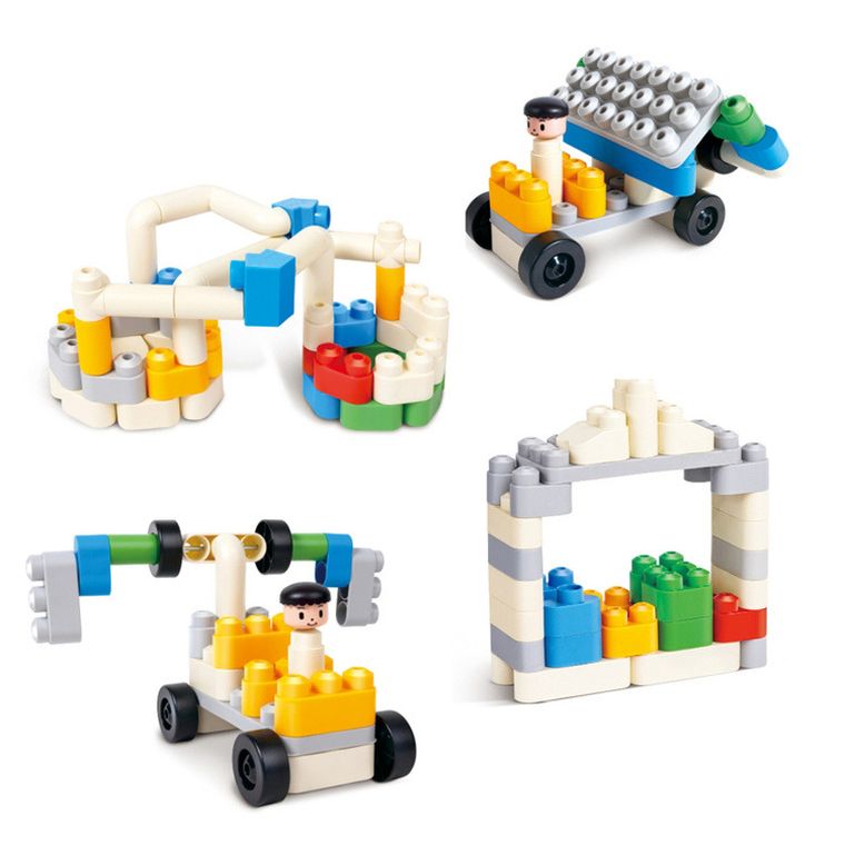 PolyM, Śmieciarka, klocki konstrukcyjne w aucie, 100 elementów