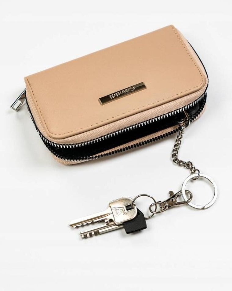 Portfel, beżowy, skóra ekologiczna, Cavaldi