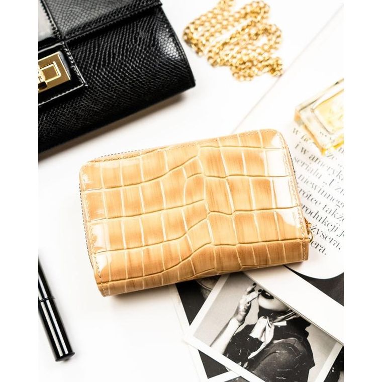 Portfel, beżowy, skóra ekologiczna, Peterson