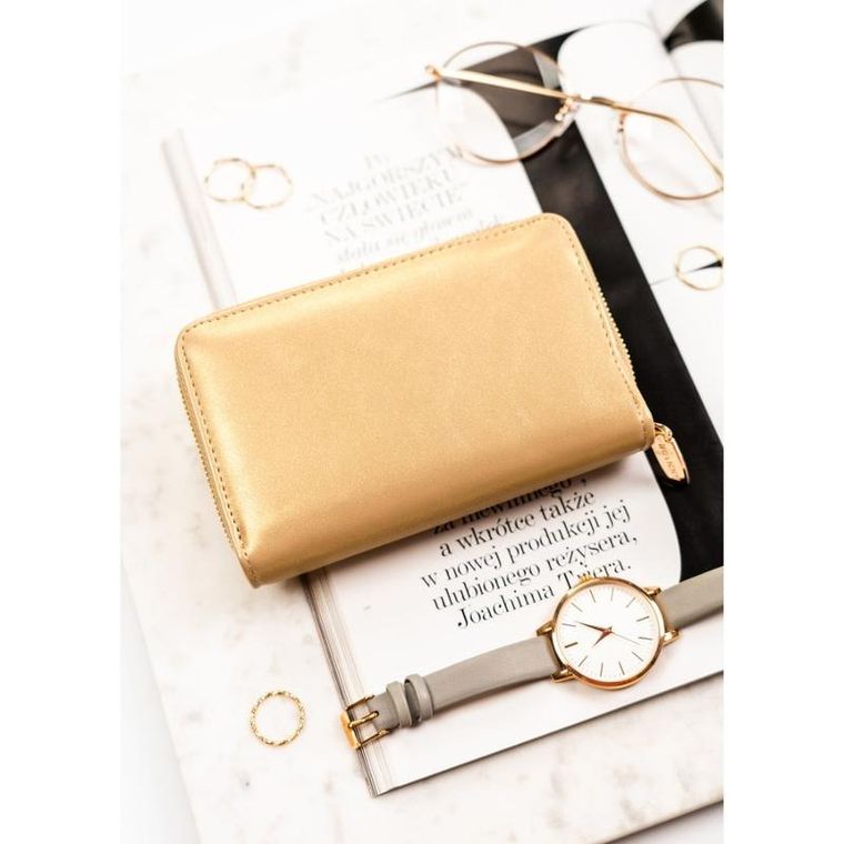Portfel, beżowy, skóra ekologiczna, Rovicky