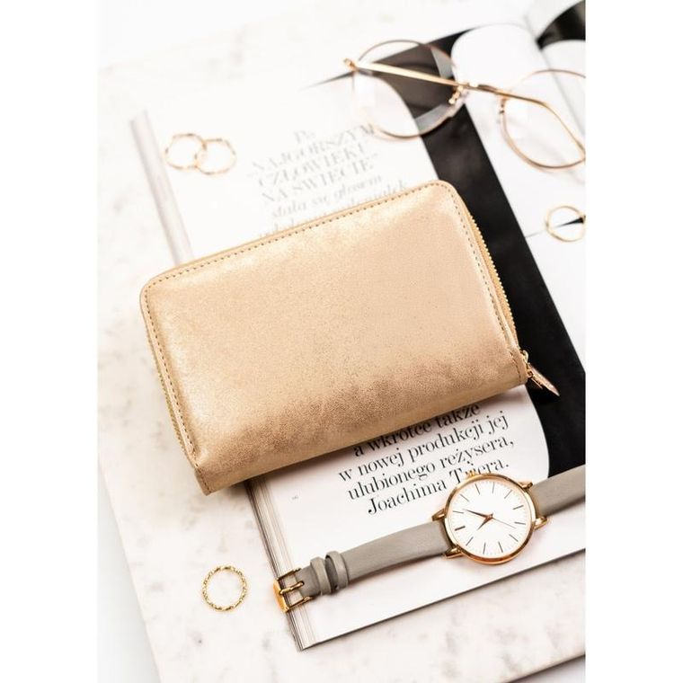 Portfel, beżowy, skóra ekologiczna, Rovicky