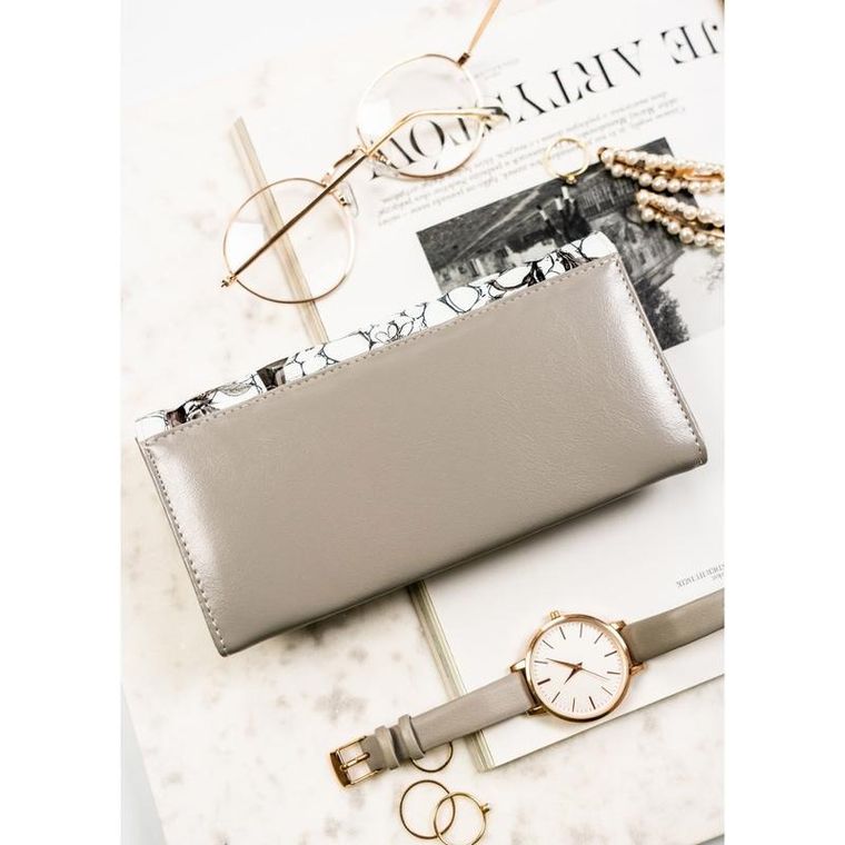 Portfel, biały, skórzany, Petereson