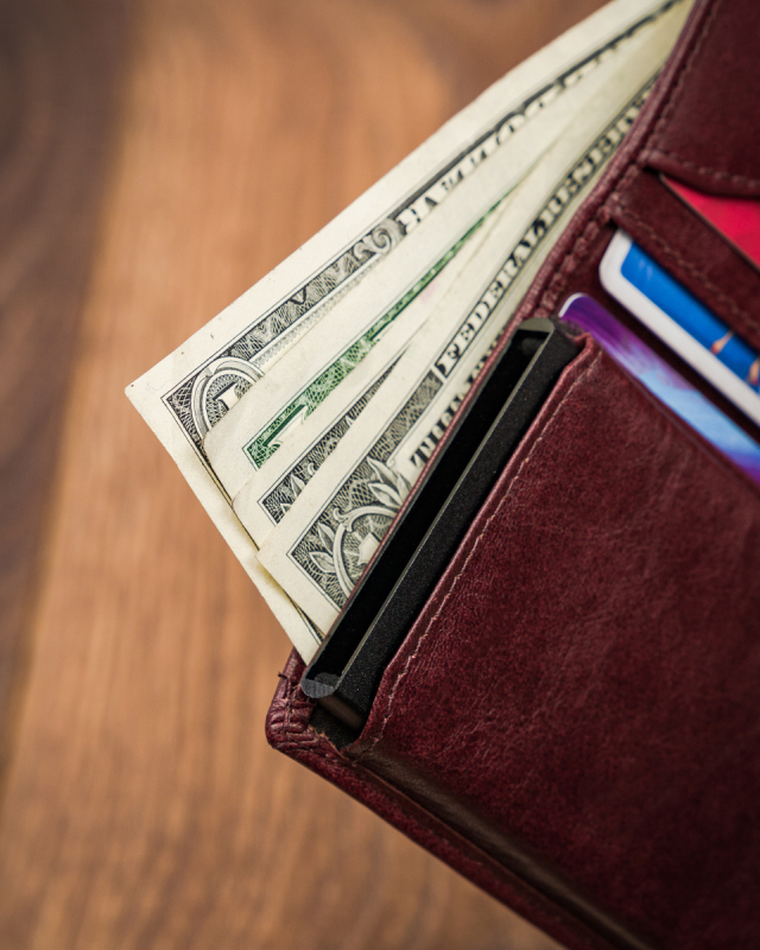 Portfel, bordowy, skórzany, Always Wild