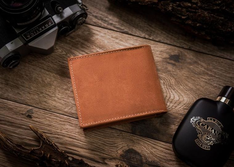 Portfel, brązowy, skórzany, Always Wild