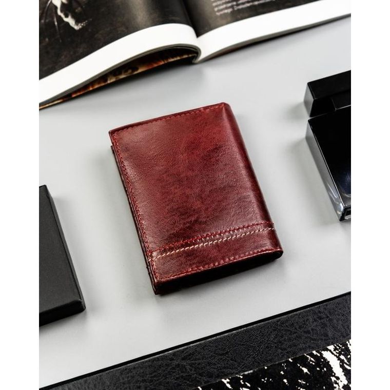 Portfel, brązowy, skórzany, RFID, Always Wild