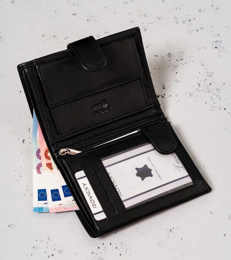 Portfel, czarny, skórzany, Always Wild