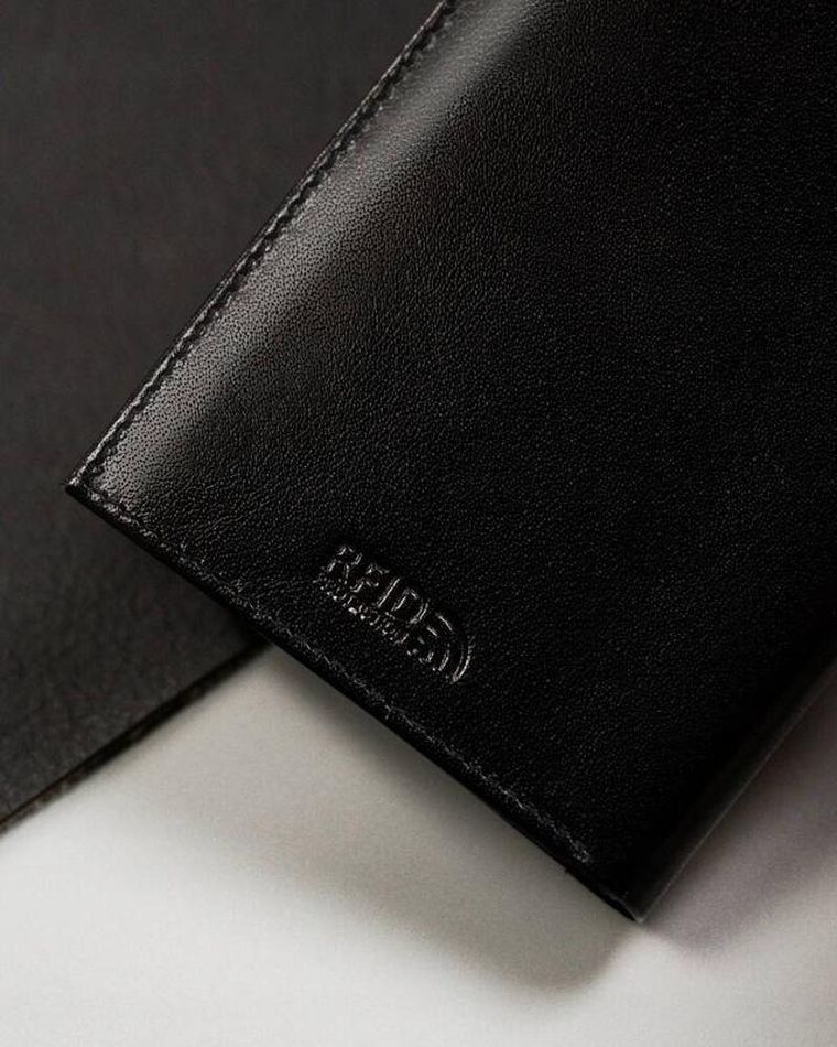 Portfel, czarny, skórzany, Peterson