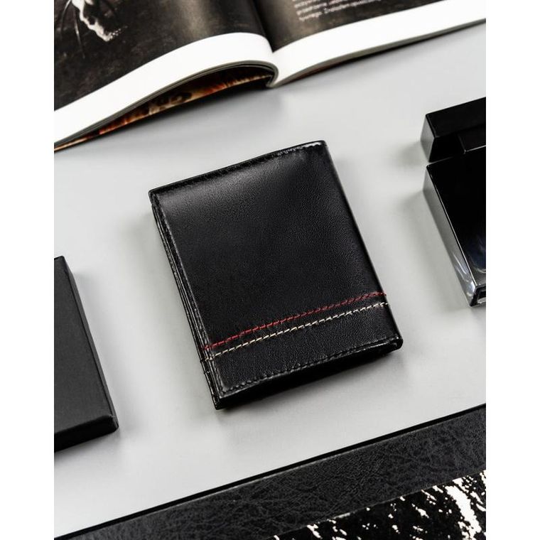 Portfel, czarny, skórzany, RFID, Always Wild