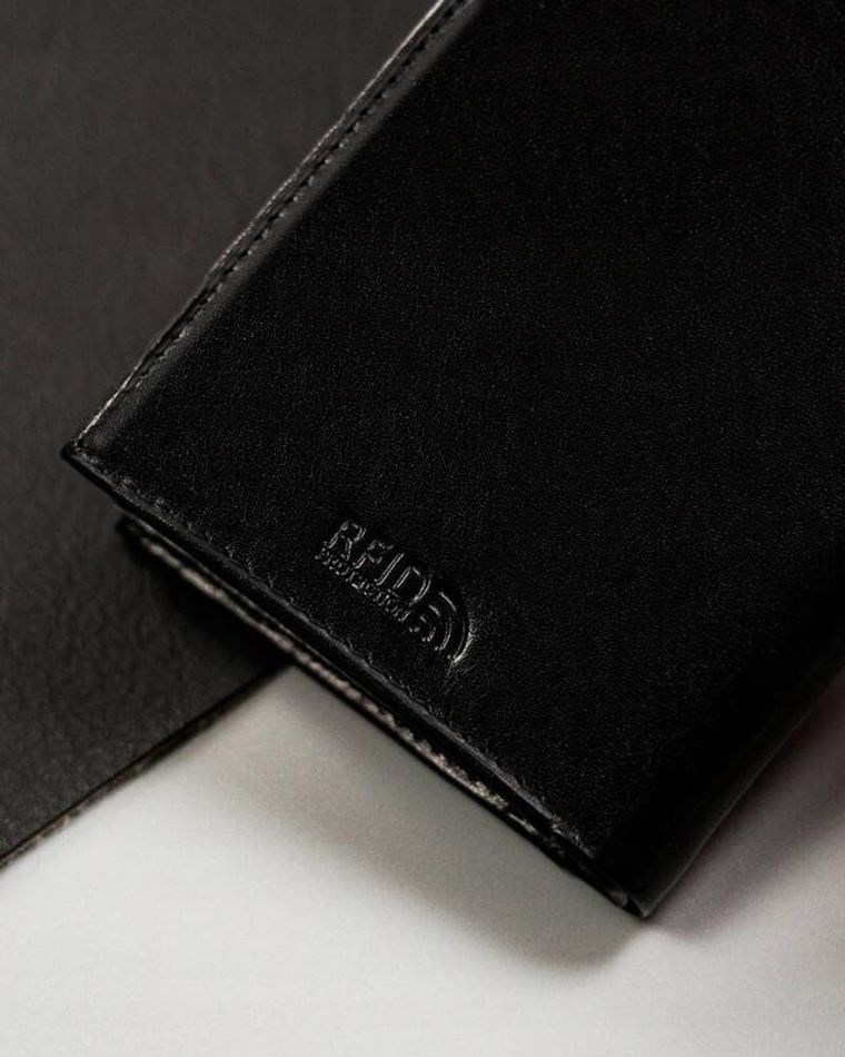 Portfel, czarny, skórzany, RFID, Peterson