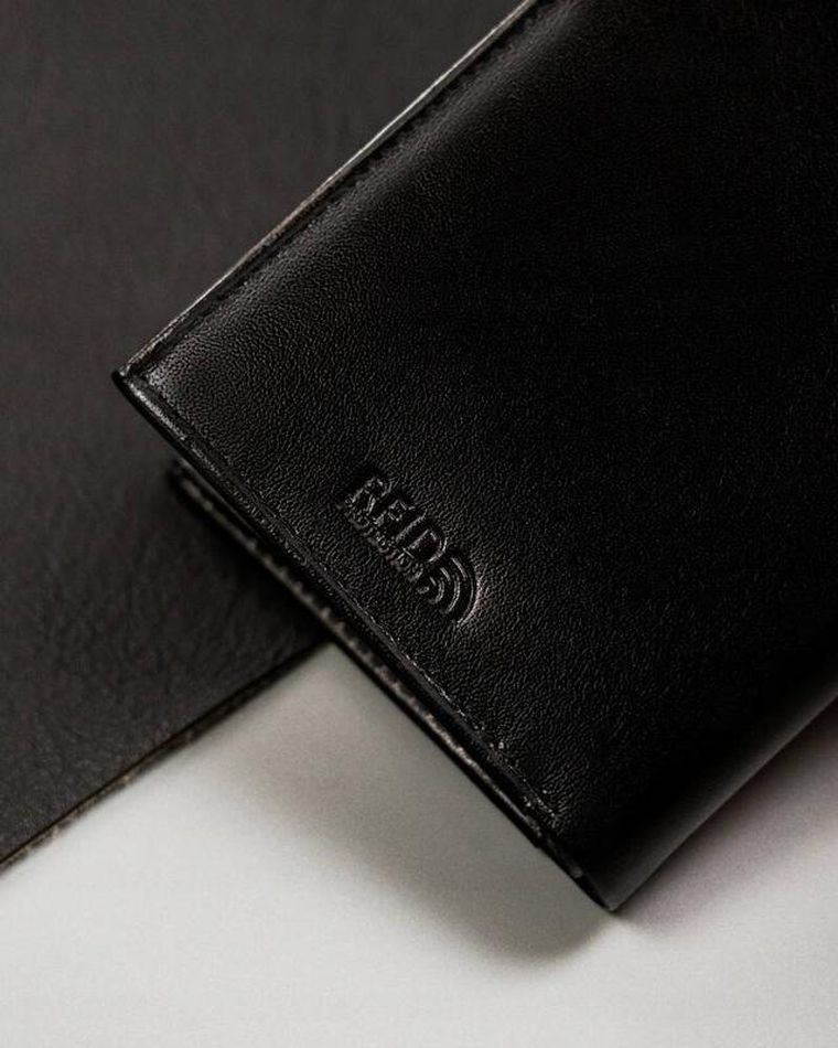 Portfel, czarny, skórzany, RFID, Peterson