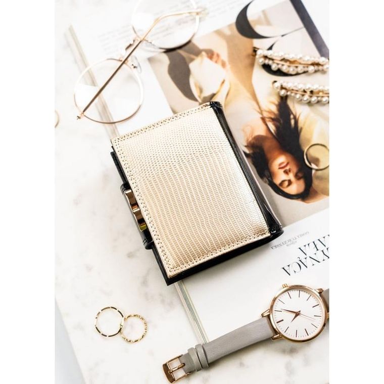 Portfel, czarny, skórzany, RFID, Peterson