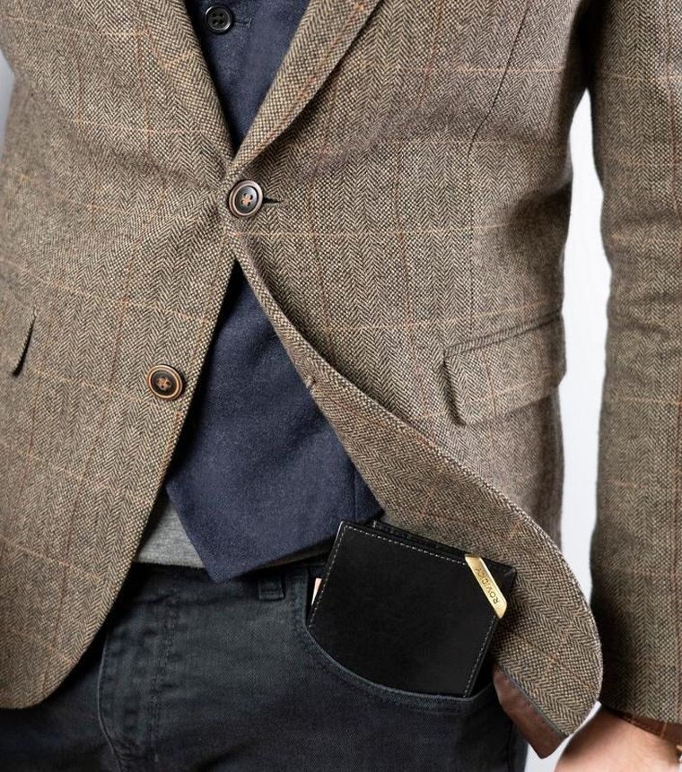 Portfel, czarny, skórzany, RFID, Rovicky