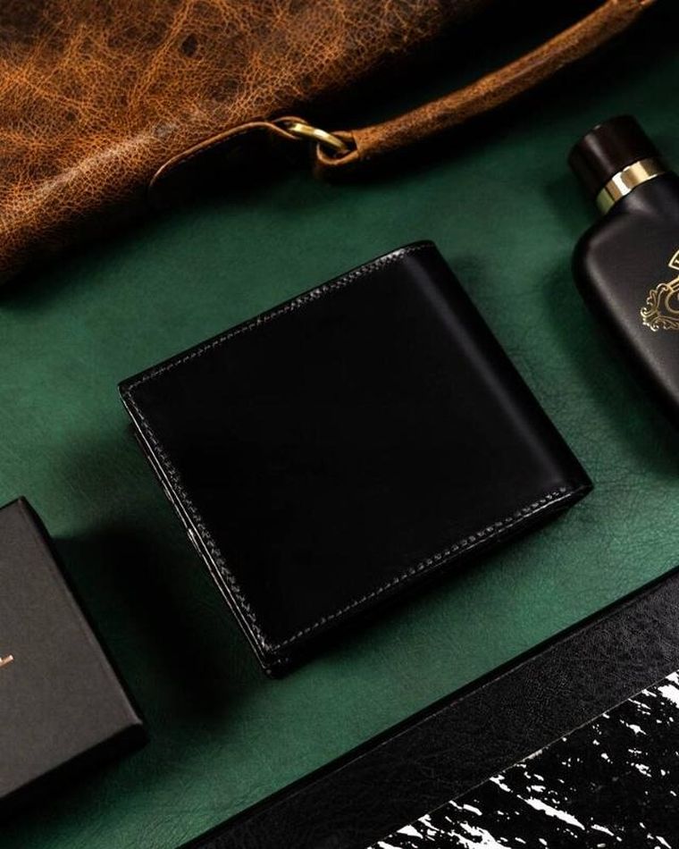 Portfel, czarny, skórzany, RFID, Rovicky