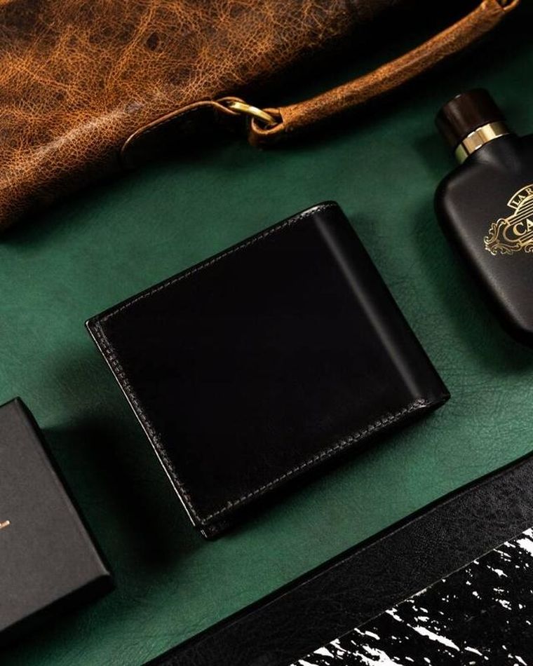 Portfel, czarny, skórzany, RFID, Rovicky