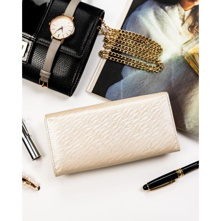 Portfel, ecru, Peterson