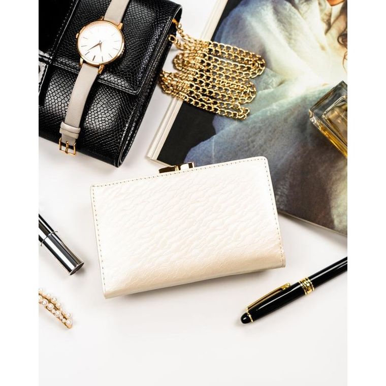 Portfel, ecru, Peterson