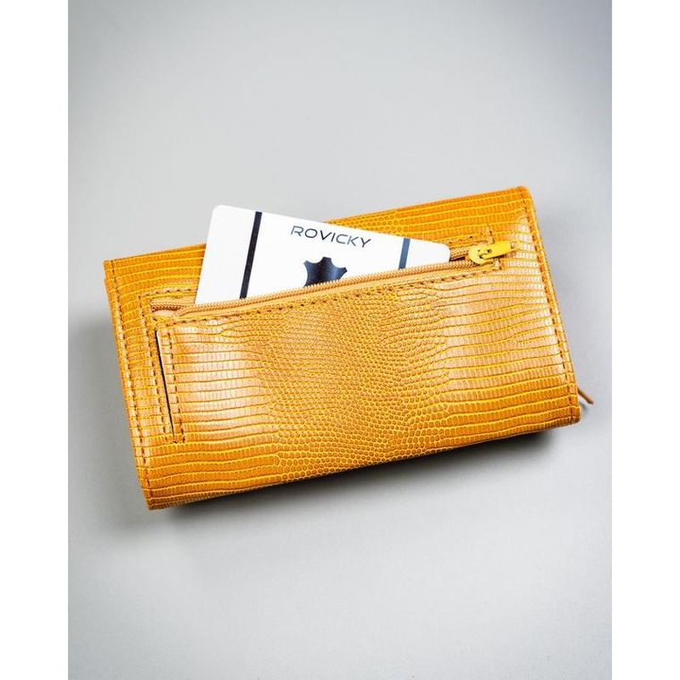 Portfel, jasnobrązowy, skóra ekologiczna, 4U Cavaldi