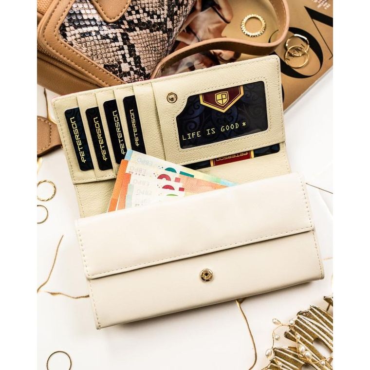 Portfel, mix, skóra naturalna i ekologiczna, Peterson