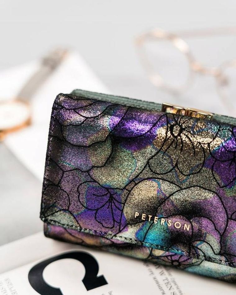 Portfel, mix, skórzany, Peterson