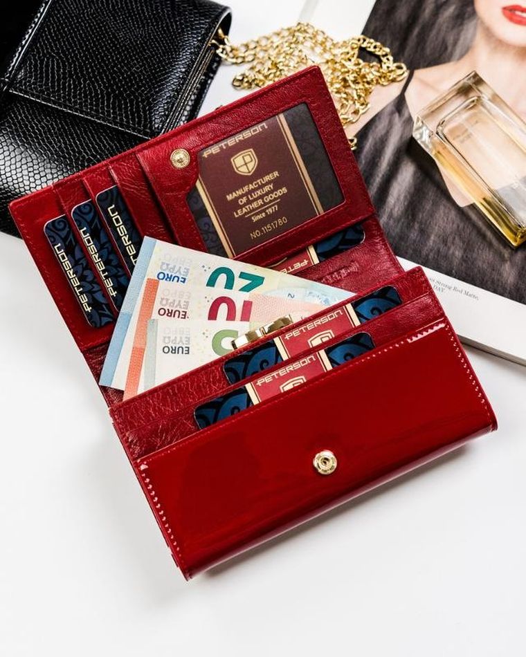 Portfel, mix, skórzany, Peterson