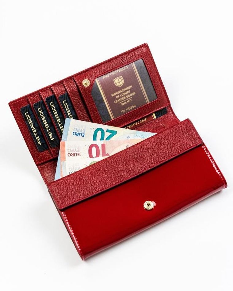 Portfel, mix, skórzany, Peterson