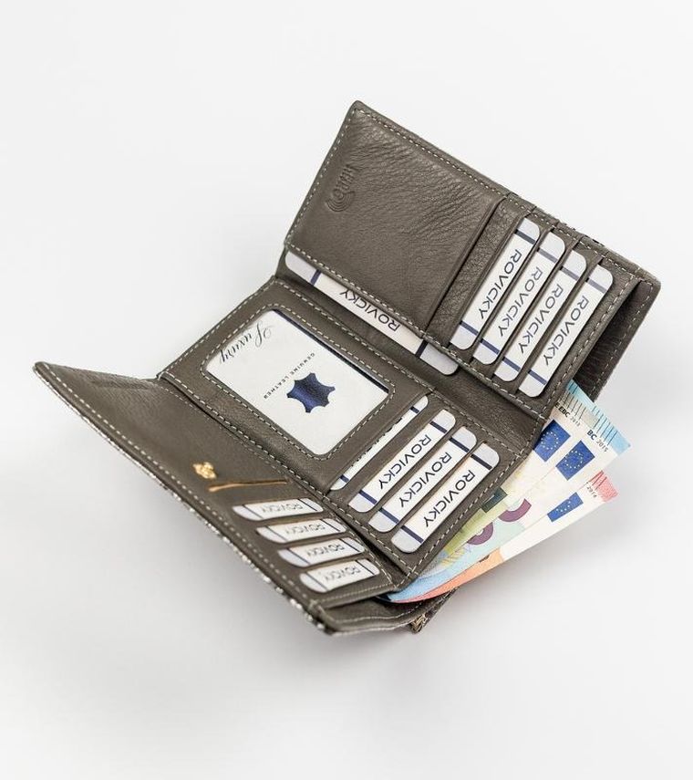 Portfel, mix, skórzany, Rovicky