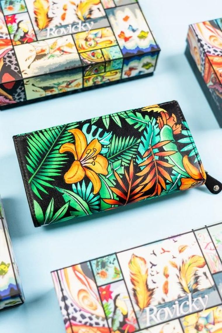 Portfel, mix, skórzany, Rovicky