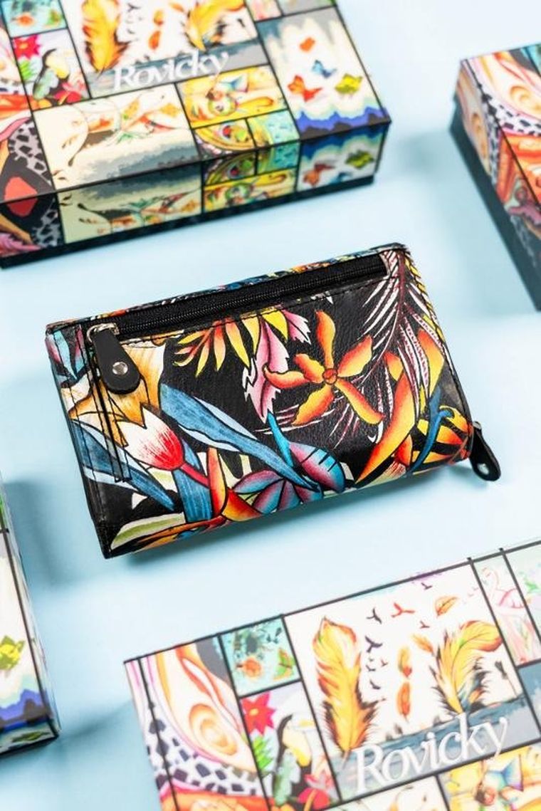 Portfel, mix, skórzany, Rovicky