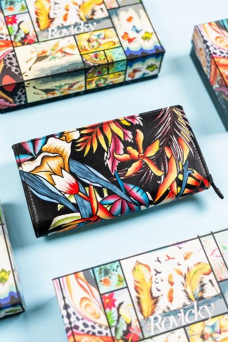 Portfel, mix, skórzany, Rovicky