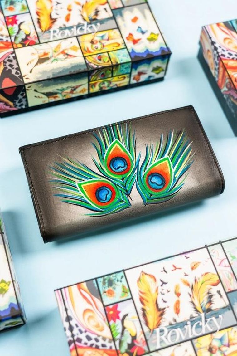 Portfel, mix, skórzany, Rovicky