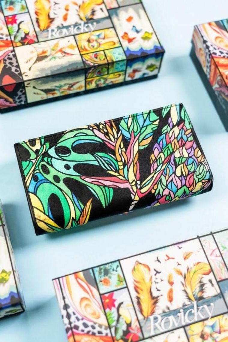 Portfel, mix, skórzany, Rovicky