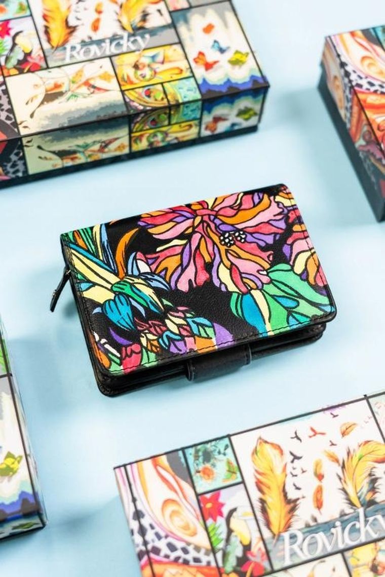 Portfel, mix, skórzany, Rovicky