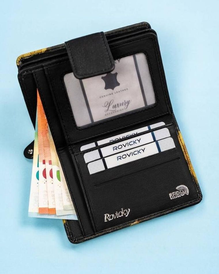 Portfel, mix, skórzany, Rovicky