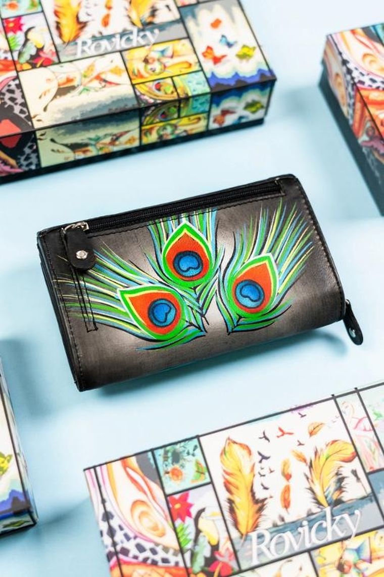 Portfel, mix, skórzany, Rovicky