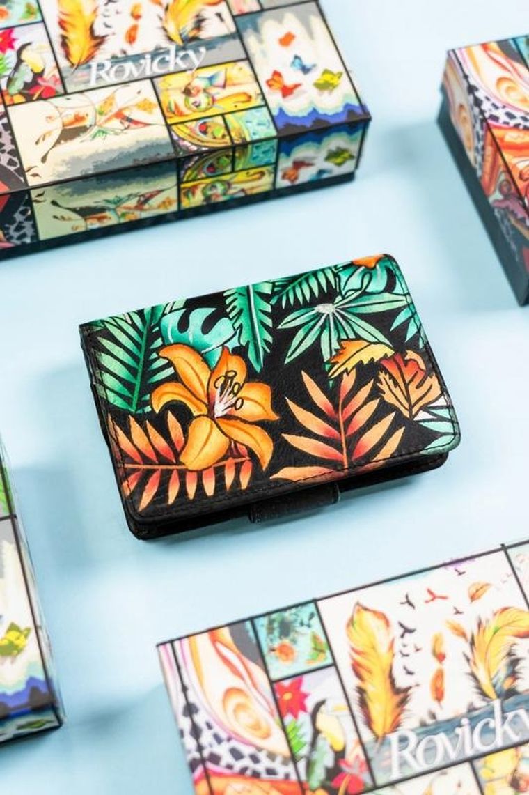 Portfel, mix, skórzany, Rovicky