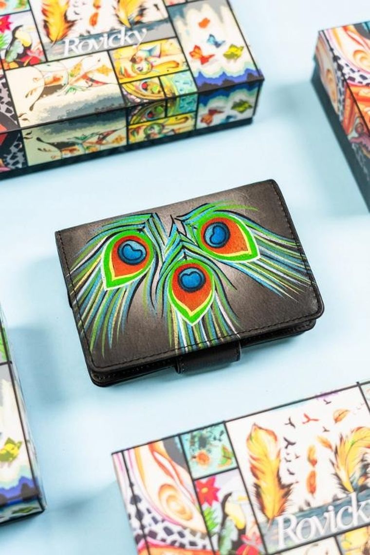 Portfel, mix, skórzany, Rovicky