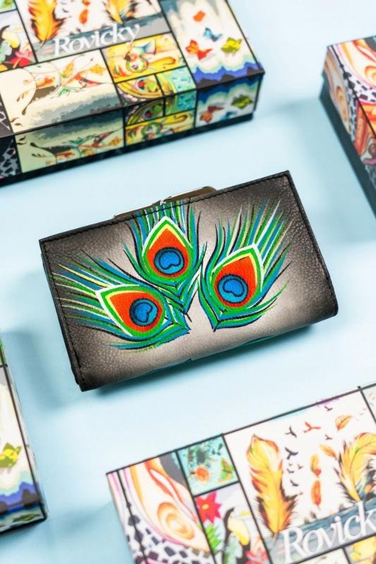 Portfel, mix, skórzany, Rovicky