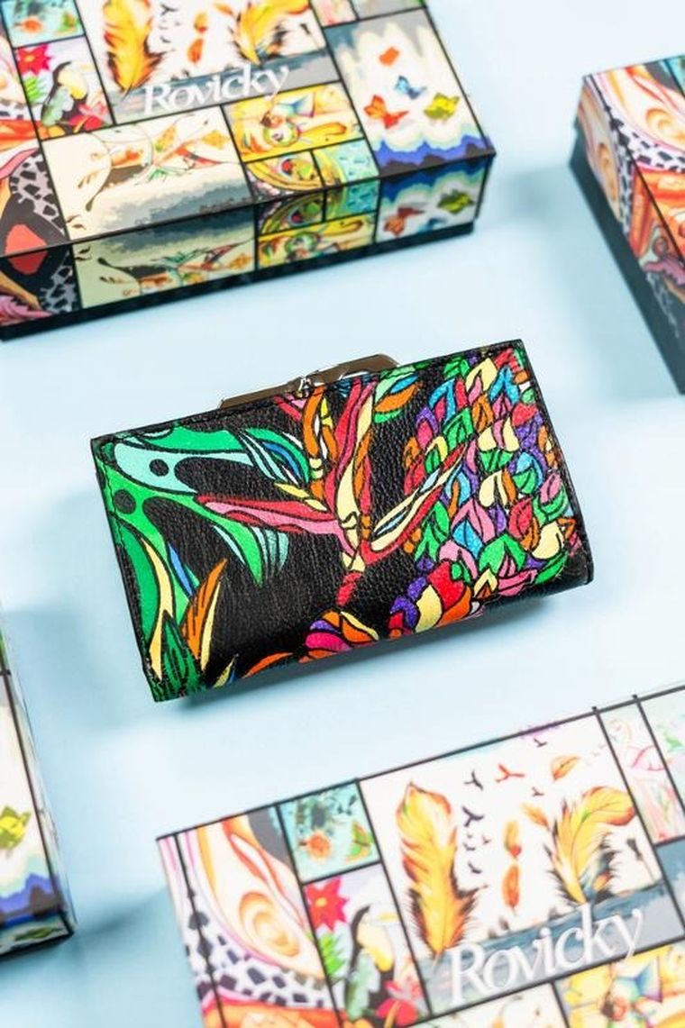 Portfel, mix, skórzany, Rovicky