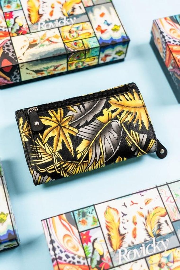 Portfel, mix, skórzany, Rovicky